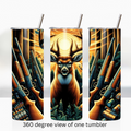 Hunting deer buck 20oz stainless steel insulated tumbler drinkware