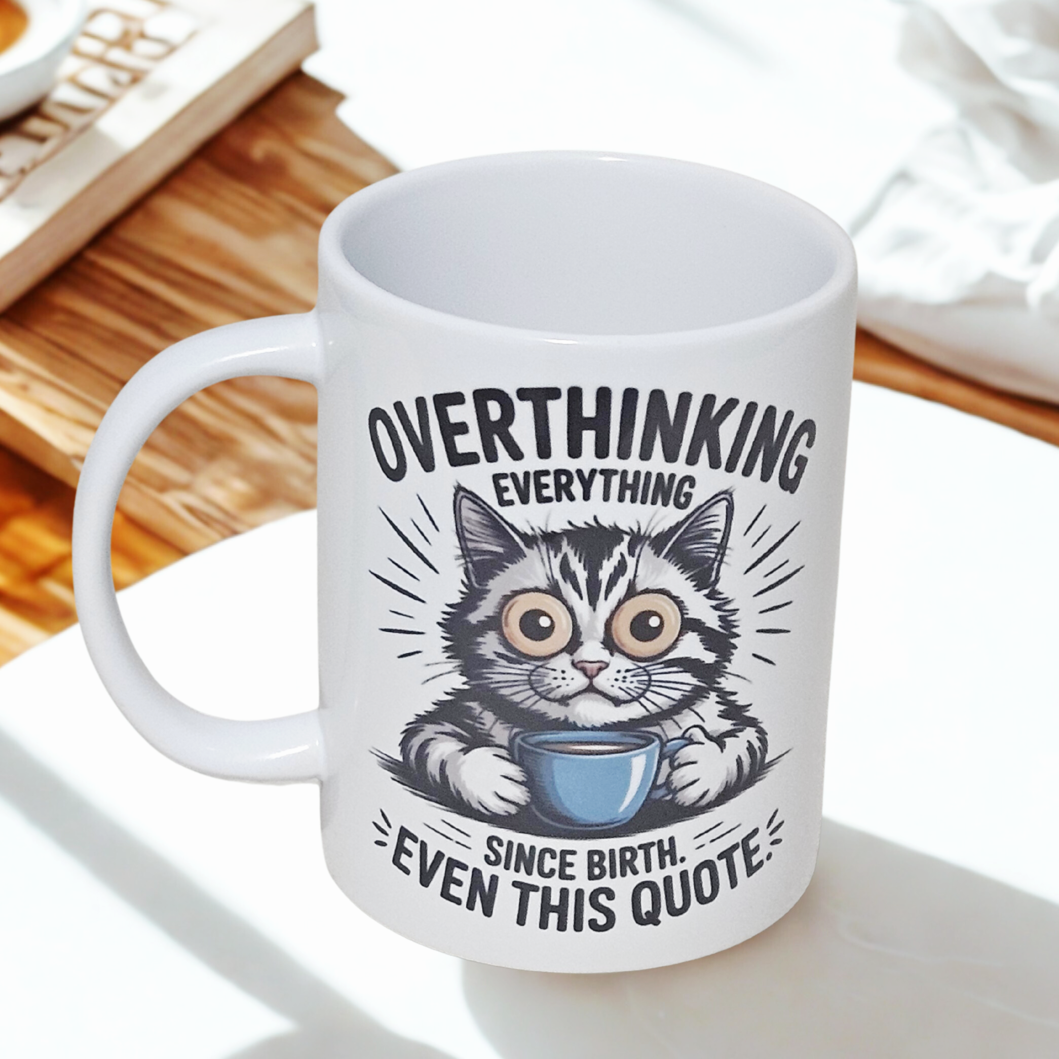 Sarcastic cat 15oz coffee mug new novelty cup humorous