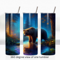 Mystical forest bear 20oz stainless steel insulated tumbler drinkware