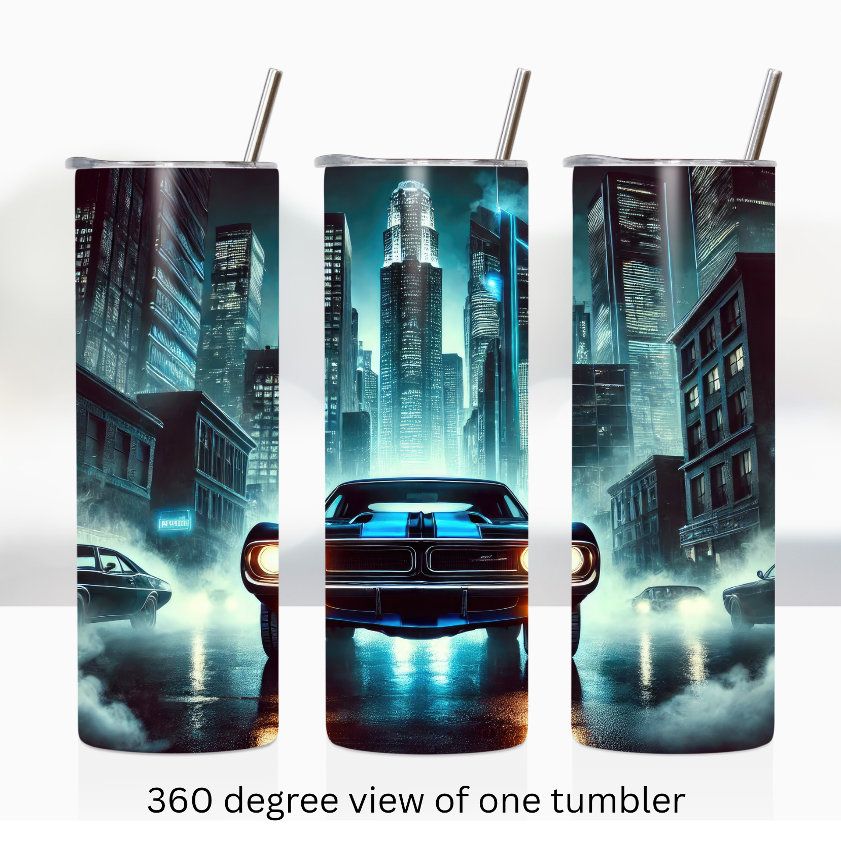 Classic muscle car 20oz stainless steel insulated tumbler drinkware