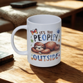 Sloth too peoply 15oz coffee mug new novelty cup humorous