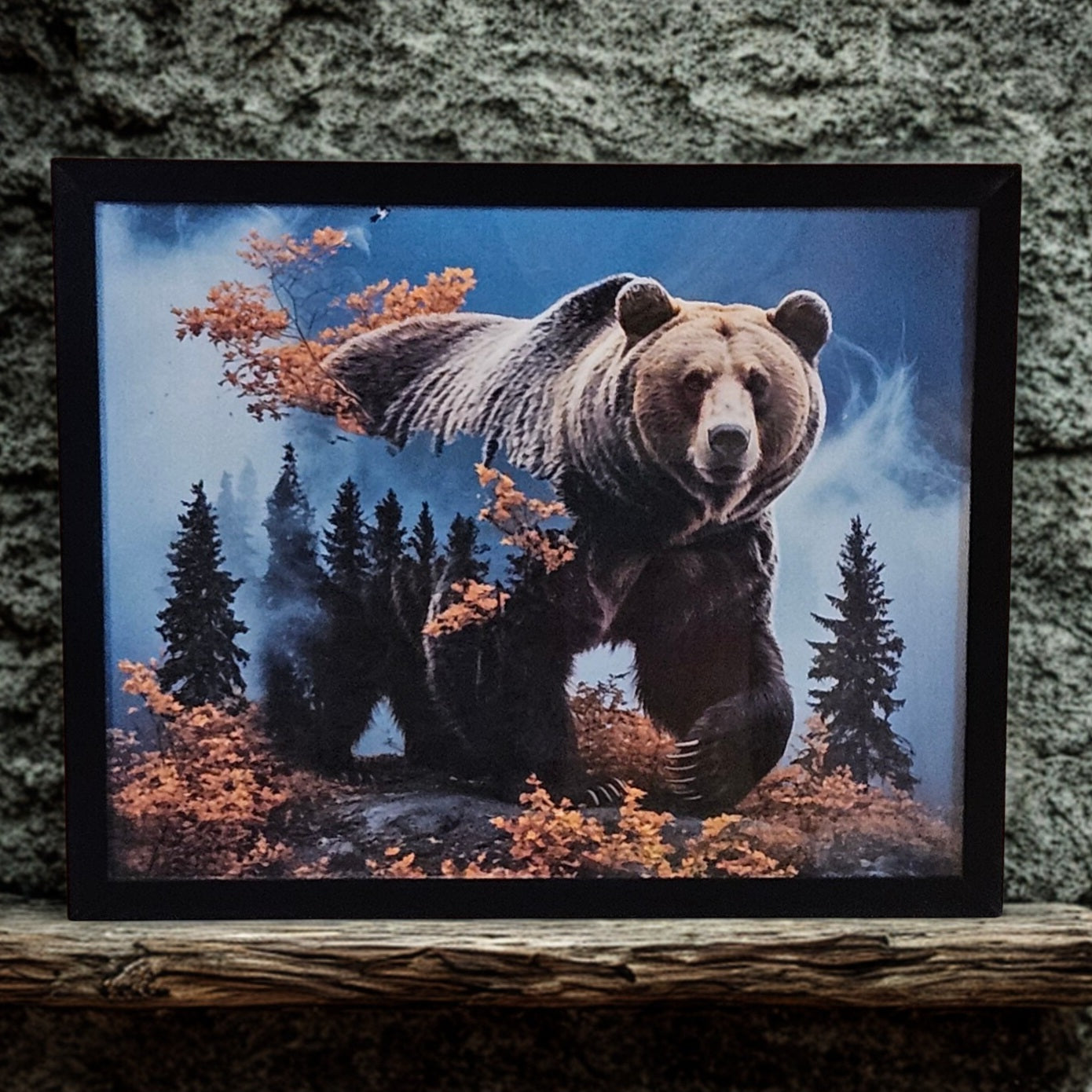 Majestic bear autumn fall nature wildlife 8x10 inch print