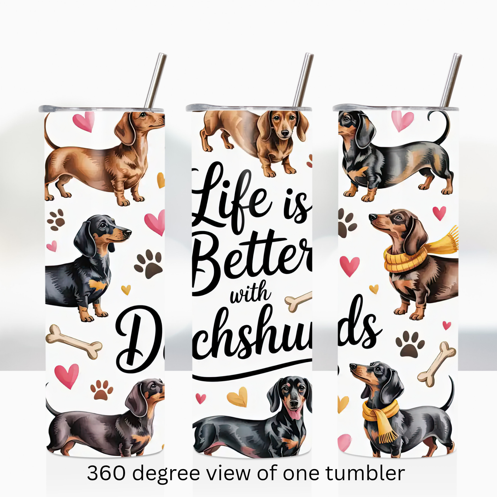 Dachshund  20oz stainless steel insulated tumbler