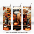 Highland cow pumpkin fall 20oz stainless steel insulated tumbler drinkware