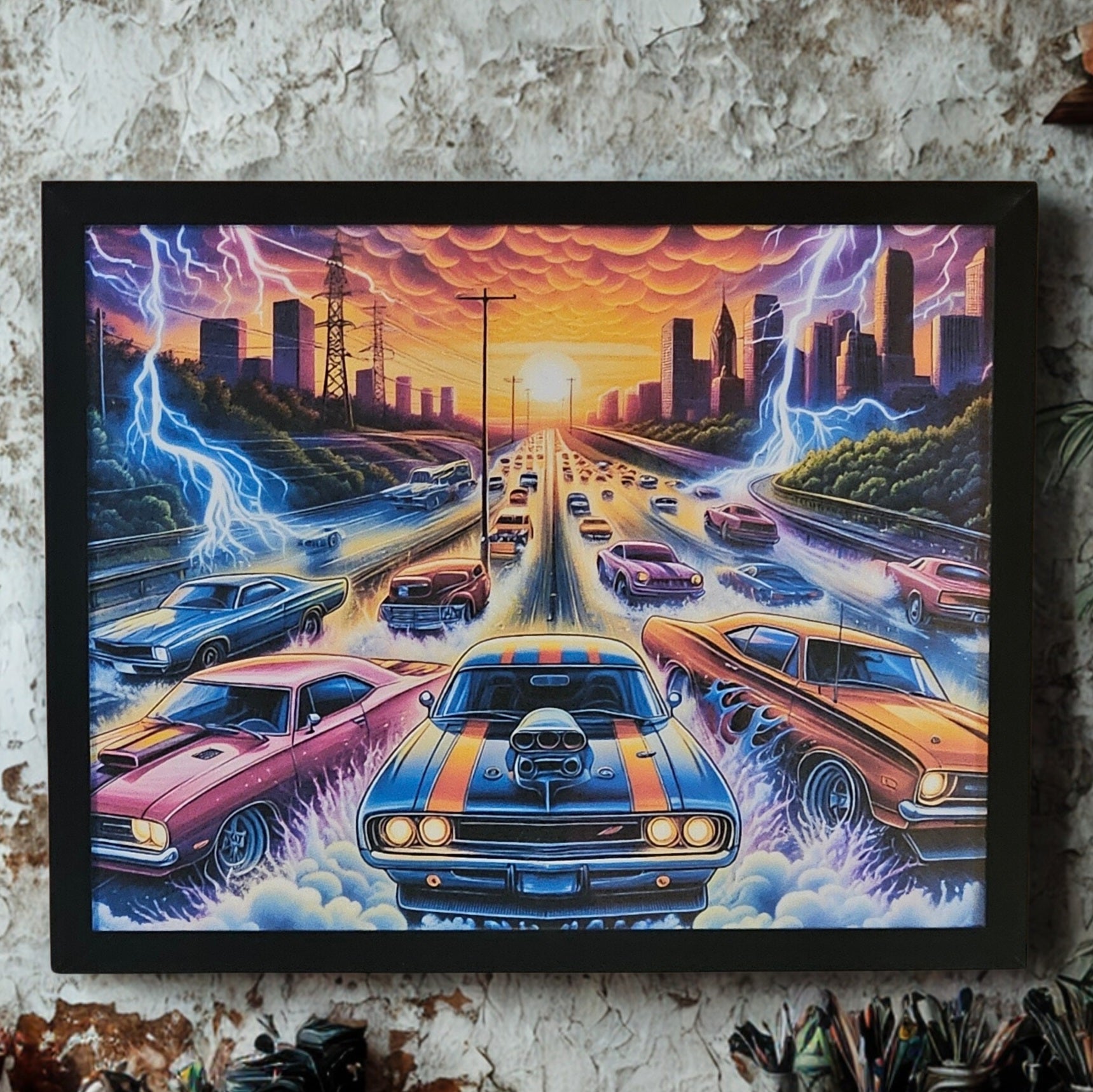 Muscle car 8x10 inch print sports car