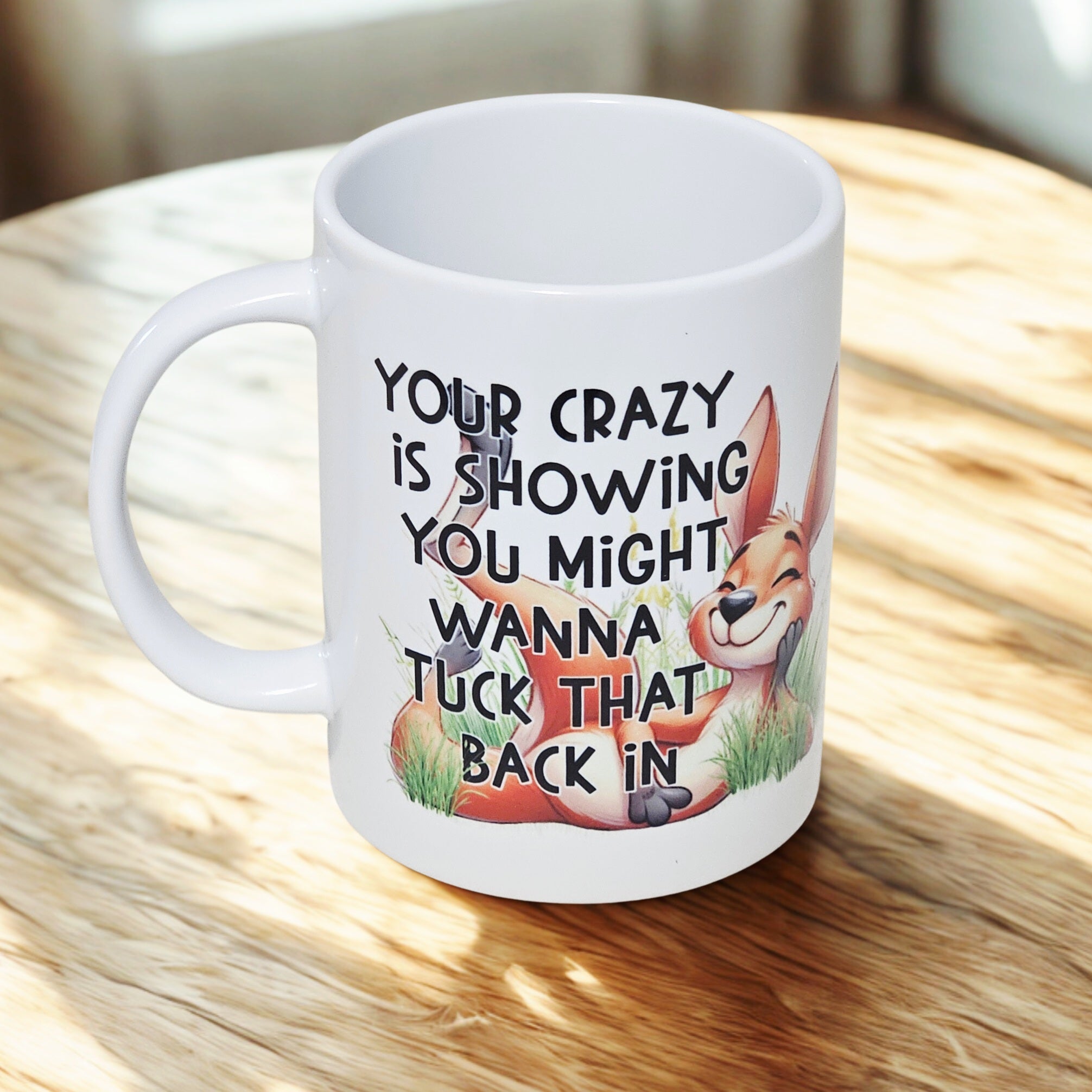 Sarcastic rabbit 15oz coffee mug new humorous