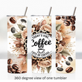 Coffee vibes 20oz stainless steel insulated tumbler drinkware