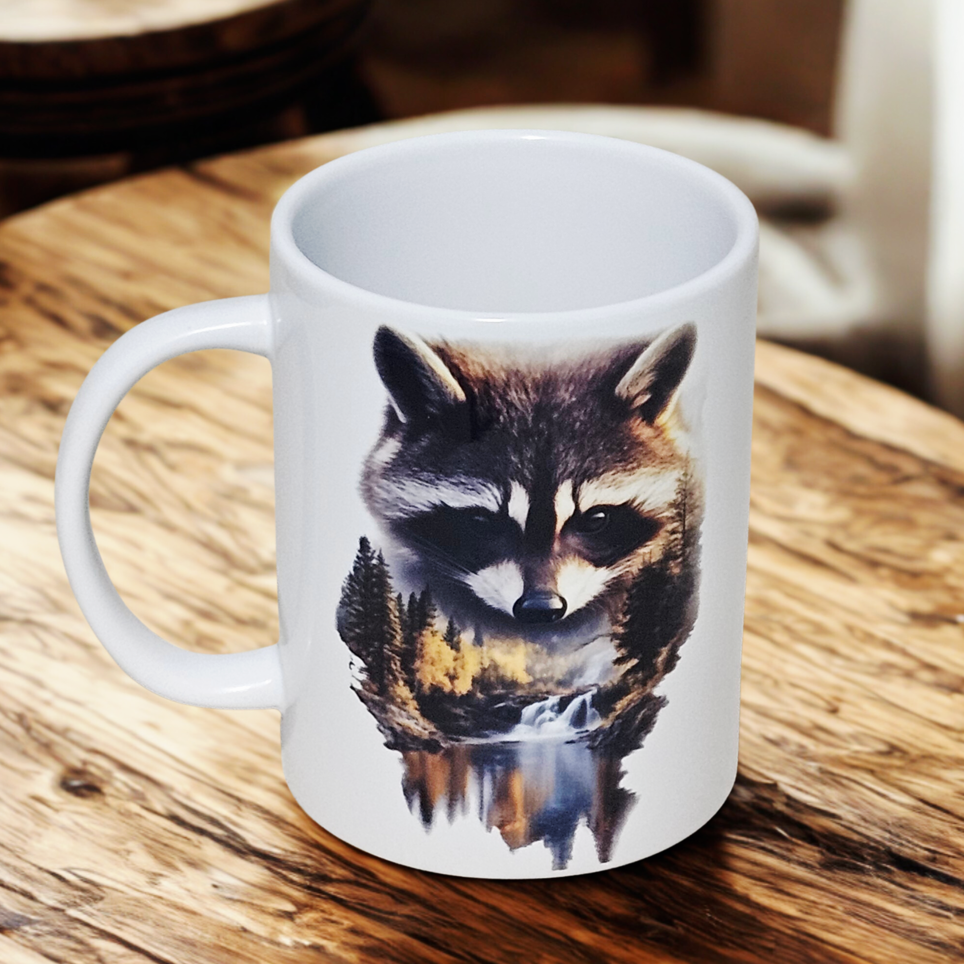 Raccoon 15oz coffee mug new novelty cup