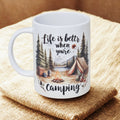 Camping life 15oz coffee mug new novelty cup