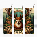 Best Dad deer 20oz stainless steel insulated tumbler drinkware