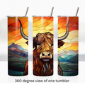 Highland cow 20oz stainless steel insulated tumbler drinkware