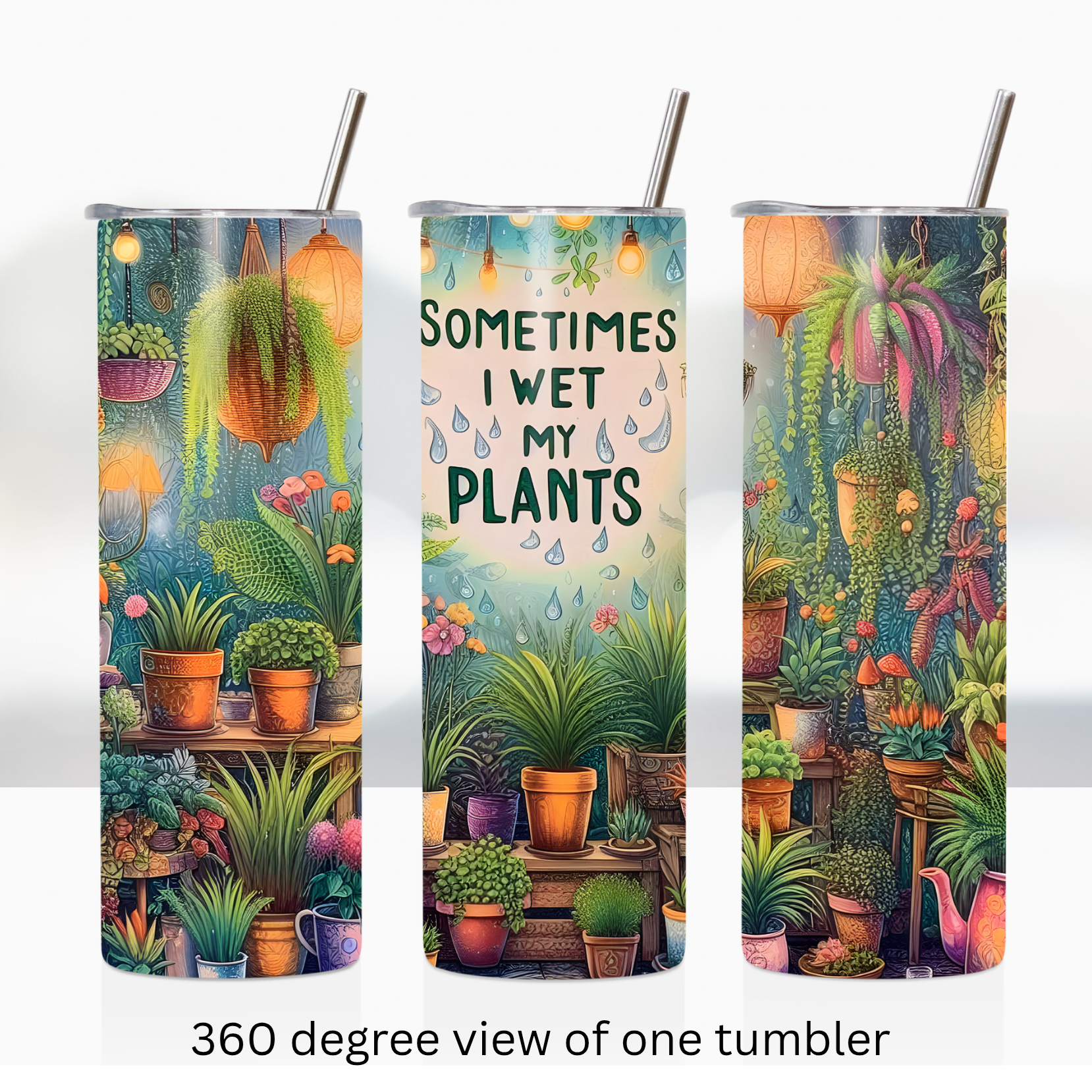 Plants garden 20oz stainless steel insulated tumbler drinkware humorous funny