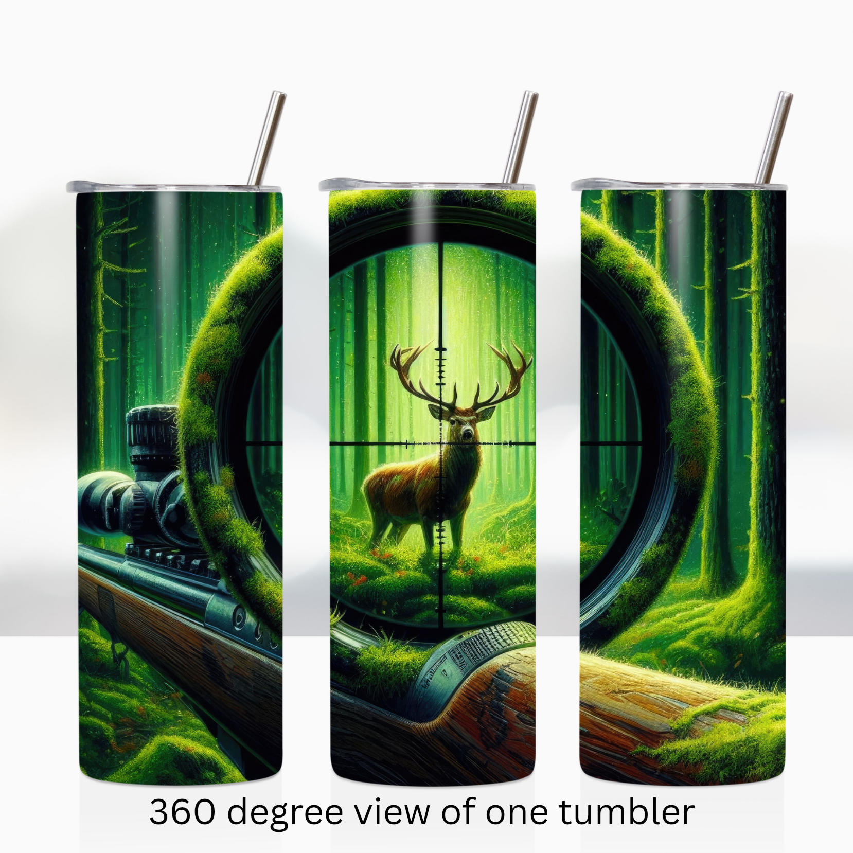 Hunting elk 20oz stainless steel insulated tumbler drinkware
