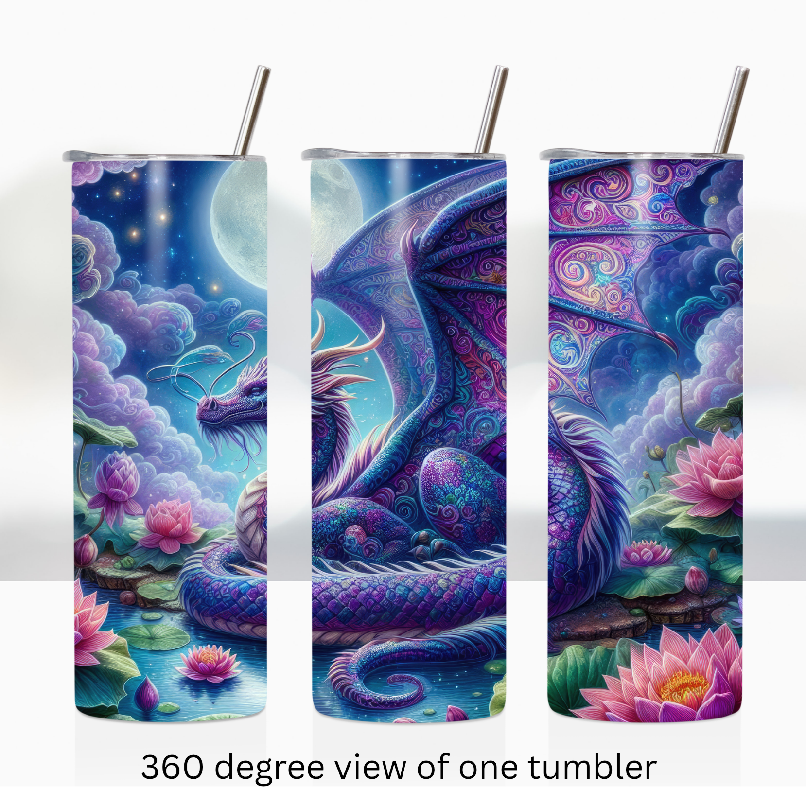 Mystical Dragon 20oz stainless steel insulated tumbler drinkware