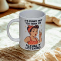 Sarcastic retro girl 15oz coffee mug new