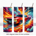 Classic muscle car 20oz stainless steel insulated tumbler drinkware