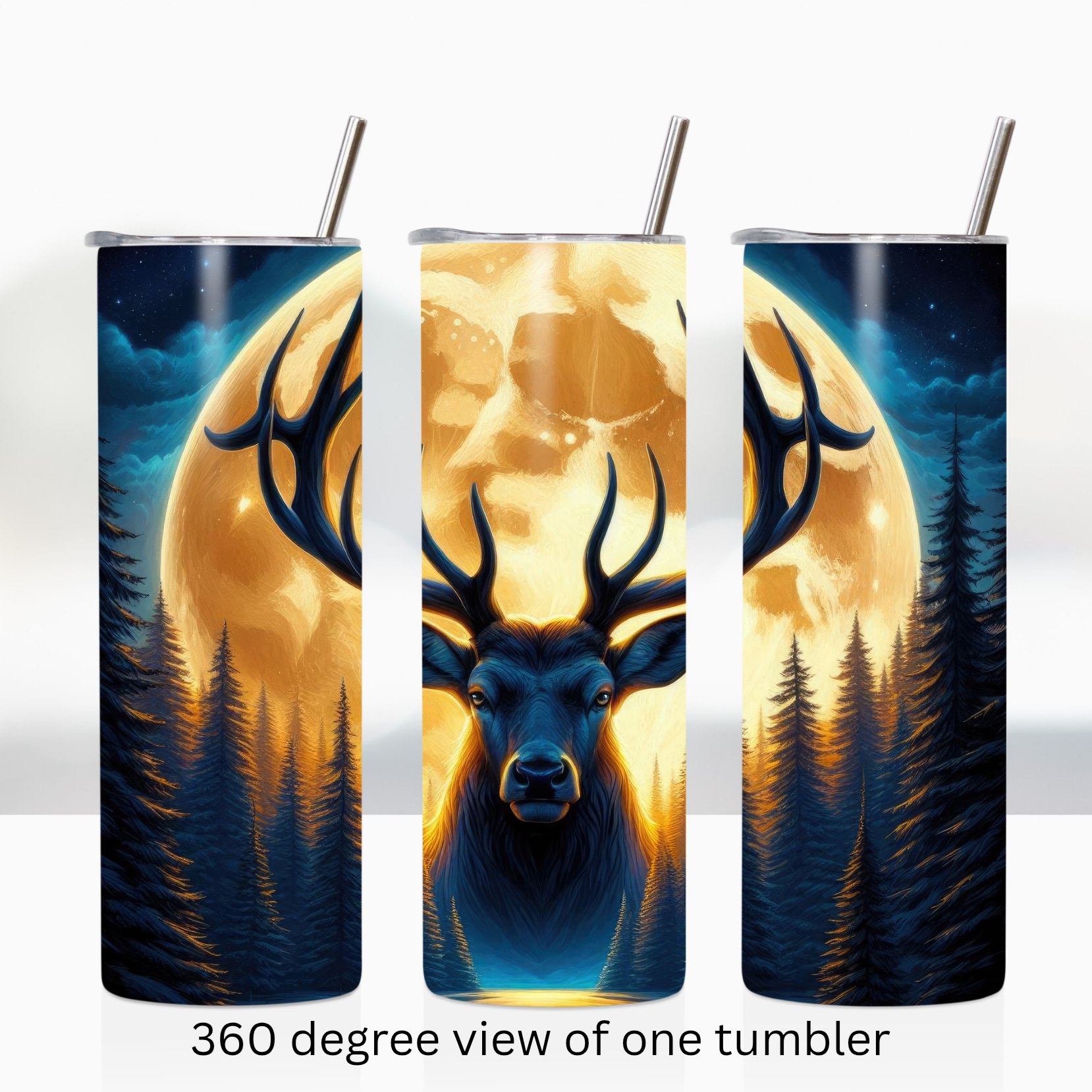 Majestic elk 20oz stainless steel insulated tumbler drinkware