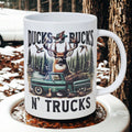 Buck hunting truck 15oz coffee mug new novelty cup