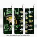 Funny fishing 20oz stainless steel insulated tumbler drinkware humorous