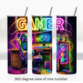 Video gamer 20oz stainless steel insulated tumbler drinkware