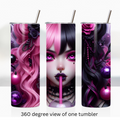 Anime girl 20oz stainless steel insulated tumbler drinkware