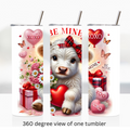 Highland cow love 20oz stainless steel insulated tumbler drinkware valentine