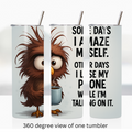 Funny chicken 20oz stainless steel insulated tumbler drinkware humorous