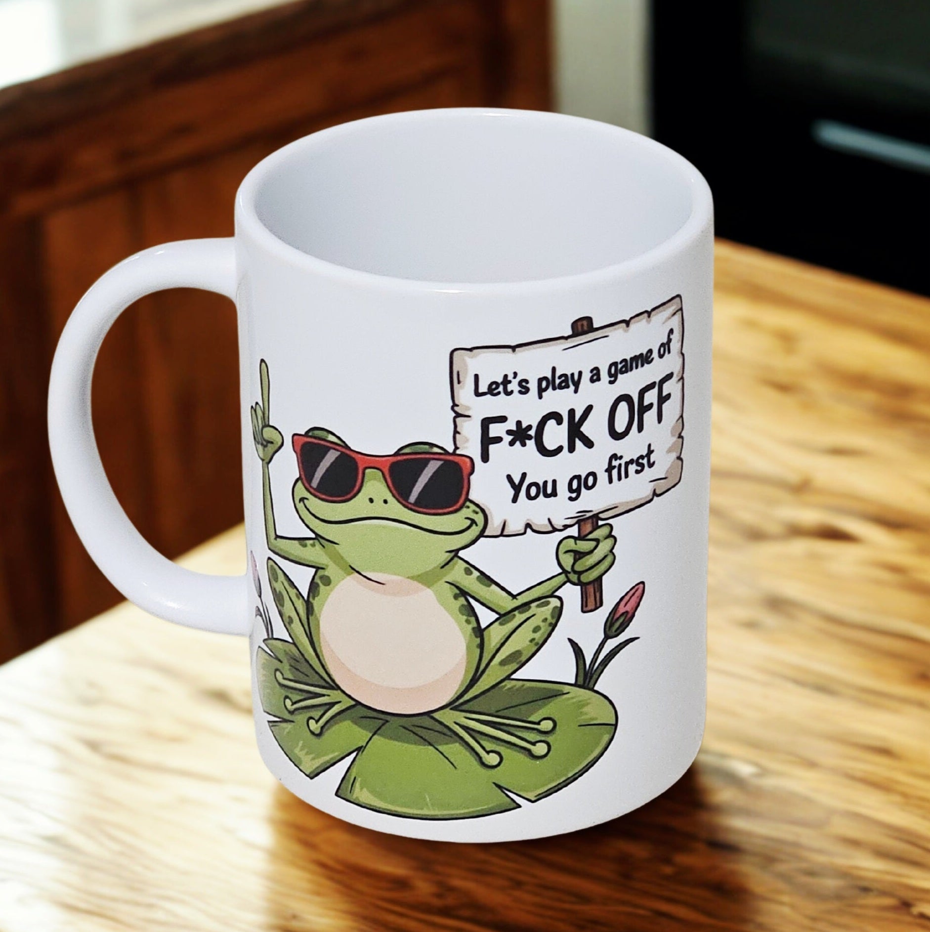 Sarcastic frog 15oz coffee mug new novelty cup