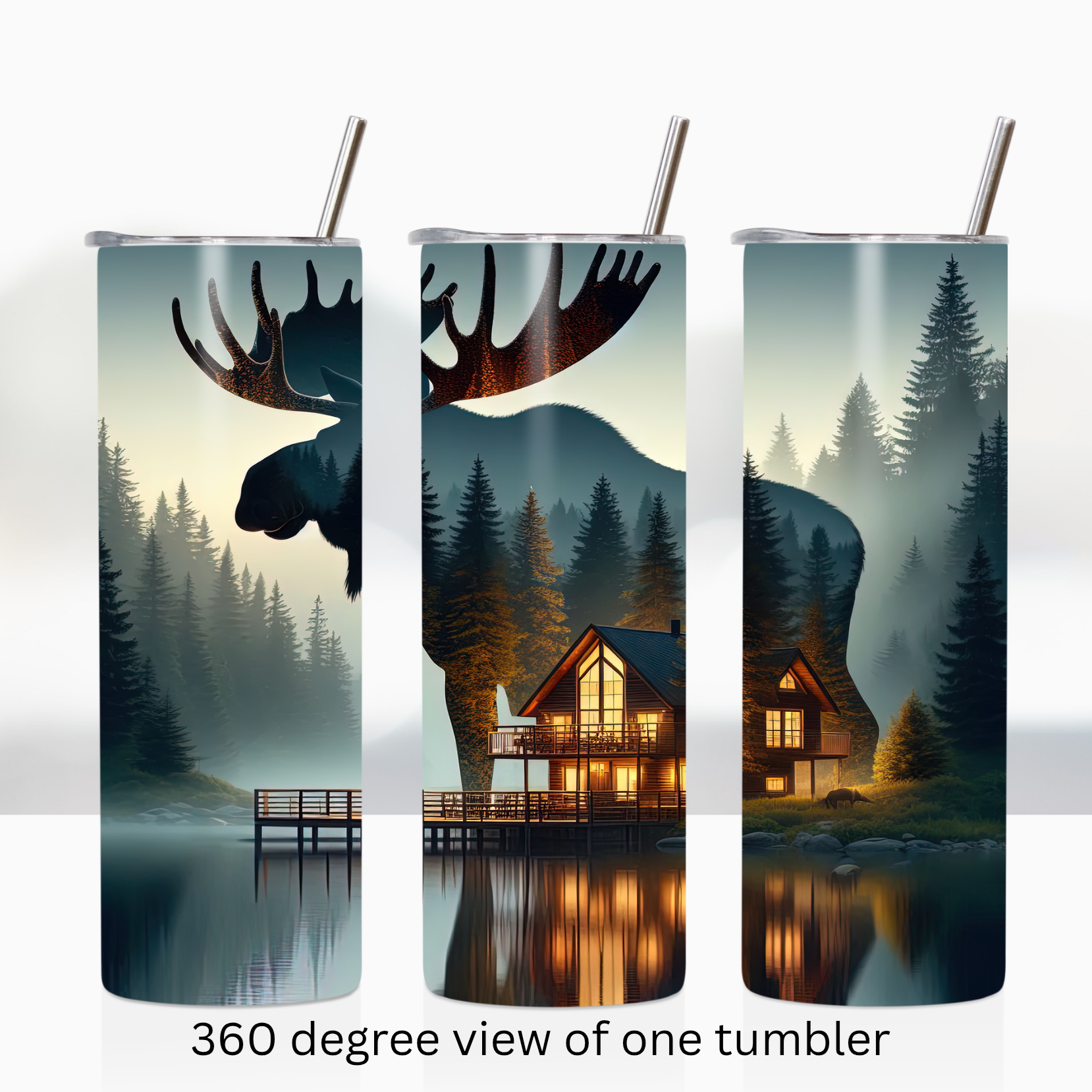 Moose outdoor 20oz stainless steel insulated tumbler drinkware