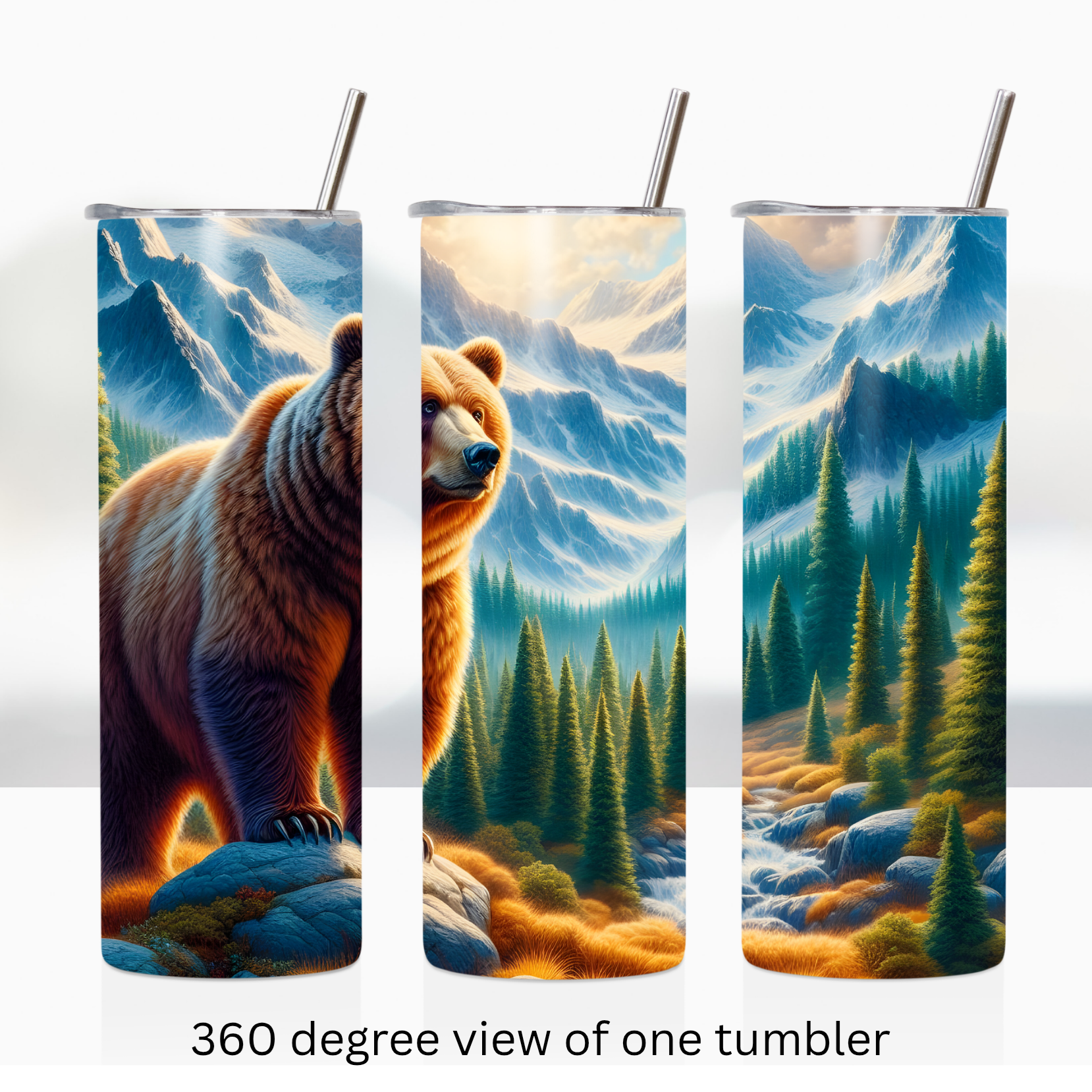 Bear mountains 20oz stainless steel insulated tumbler drinkware