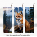 Woodland fox 20oz stainless steel insulated tumbler drinkware
