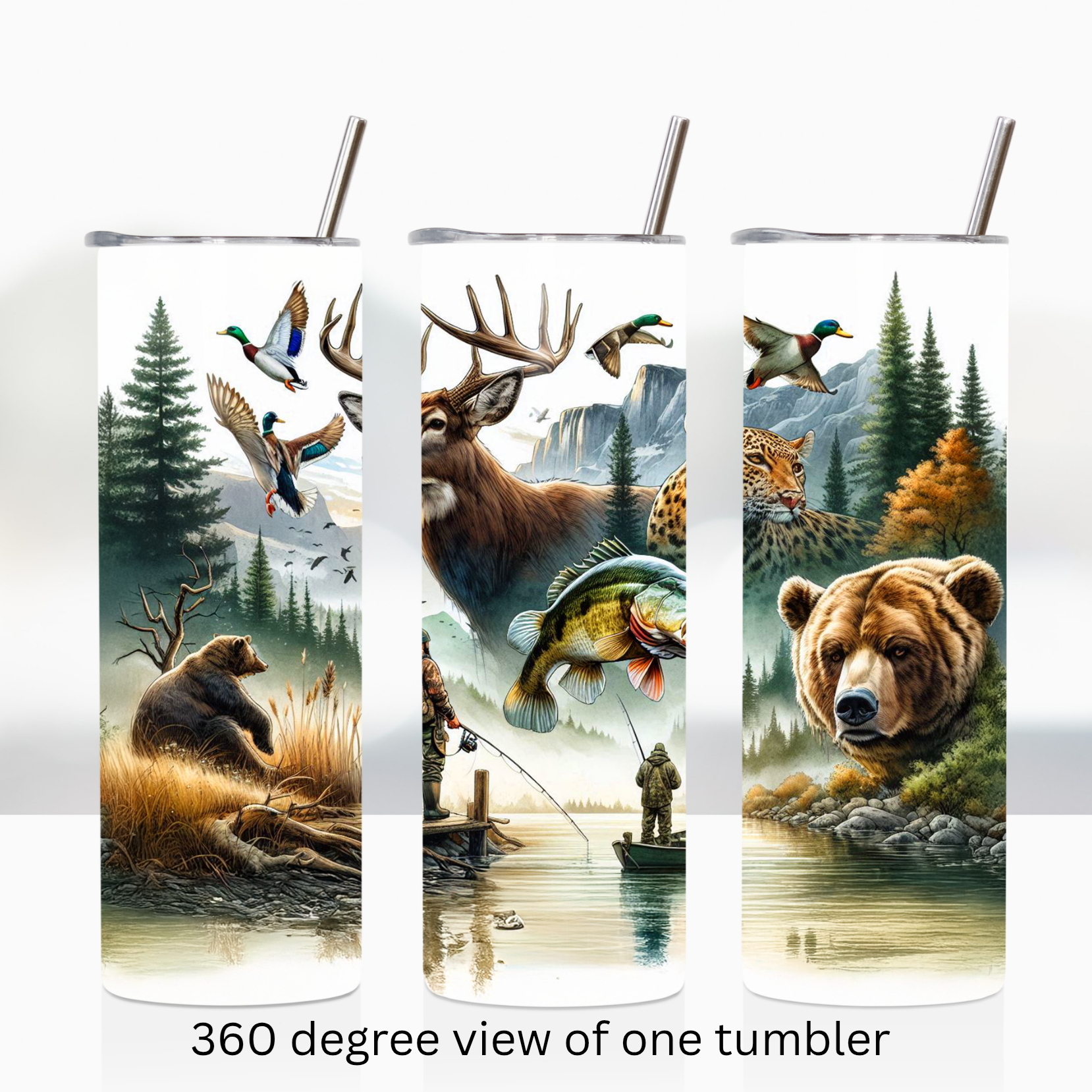 Wilderness fishing 20oz stainless steel insulated tumbler drinkware
