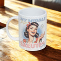 Sarcastic retro girl 15oz coffee mug new
