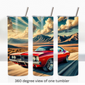 Classic muscle car 20oz stainless steel insulated tumbler drinkware