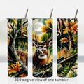 Deer buck hunting 20oz stainless steel insulated tumbler drinkware