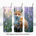 Wildflower fox 20oz stainless steel insulated tumbler drinkware