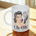 Sarcastic retro girl 15oz coffee mug new