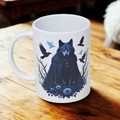 Gothic wolf ravens 15oz coffee mug new novelty cup halloween