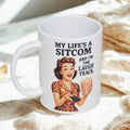 Sarcastic retro girl 15oz coffee mug new