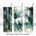 Watercolor horse 20oz stainless steel insulated tumbler drinkware travel cup water bottle