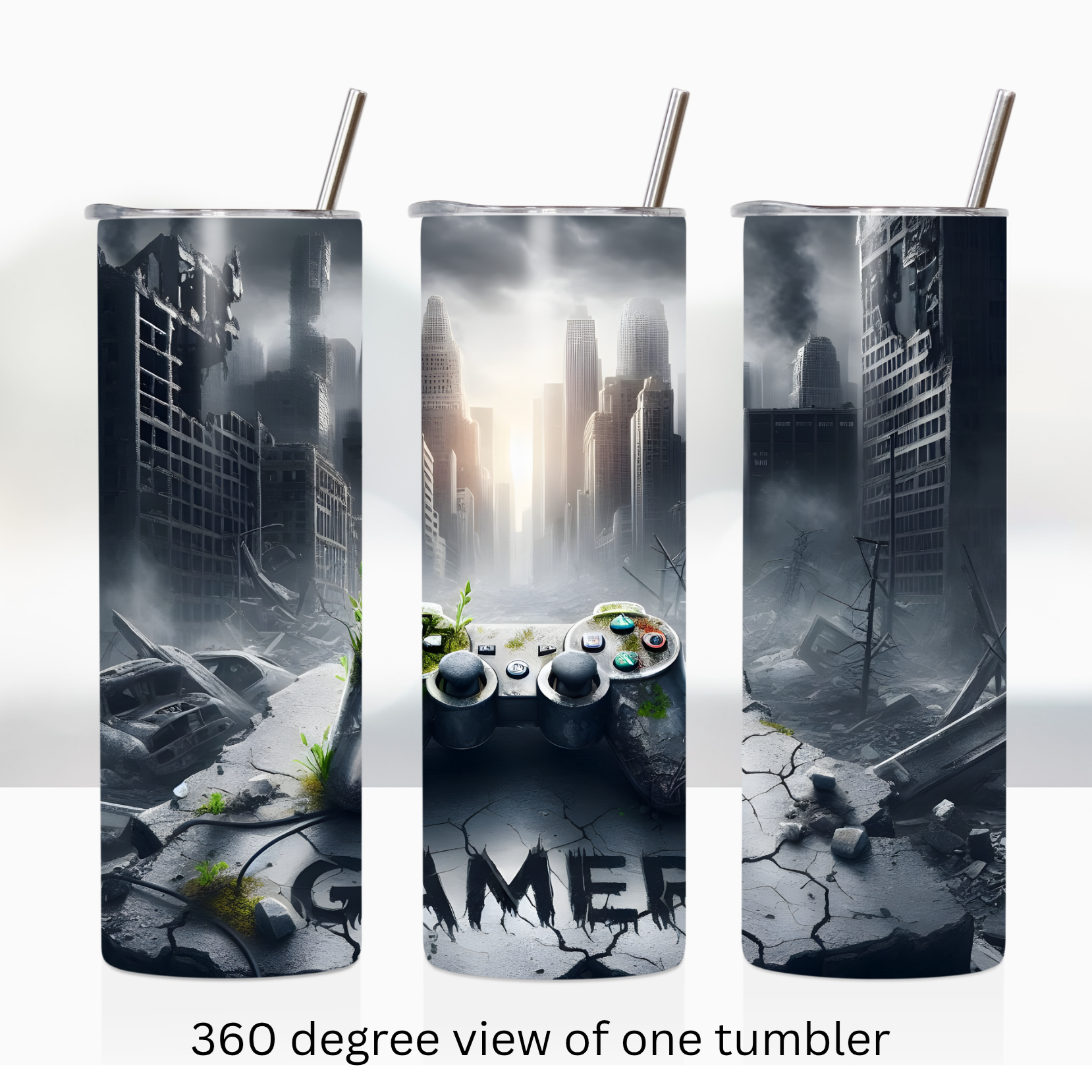 Video gamer 20oz stainless steel insulated tumbler drinkware