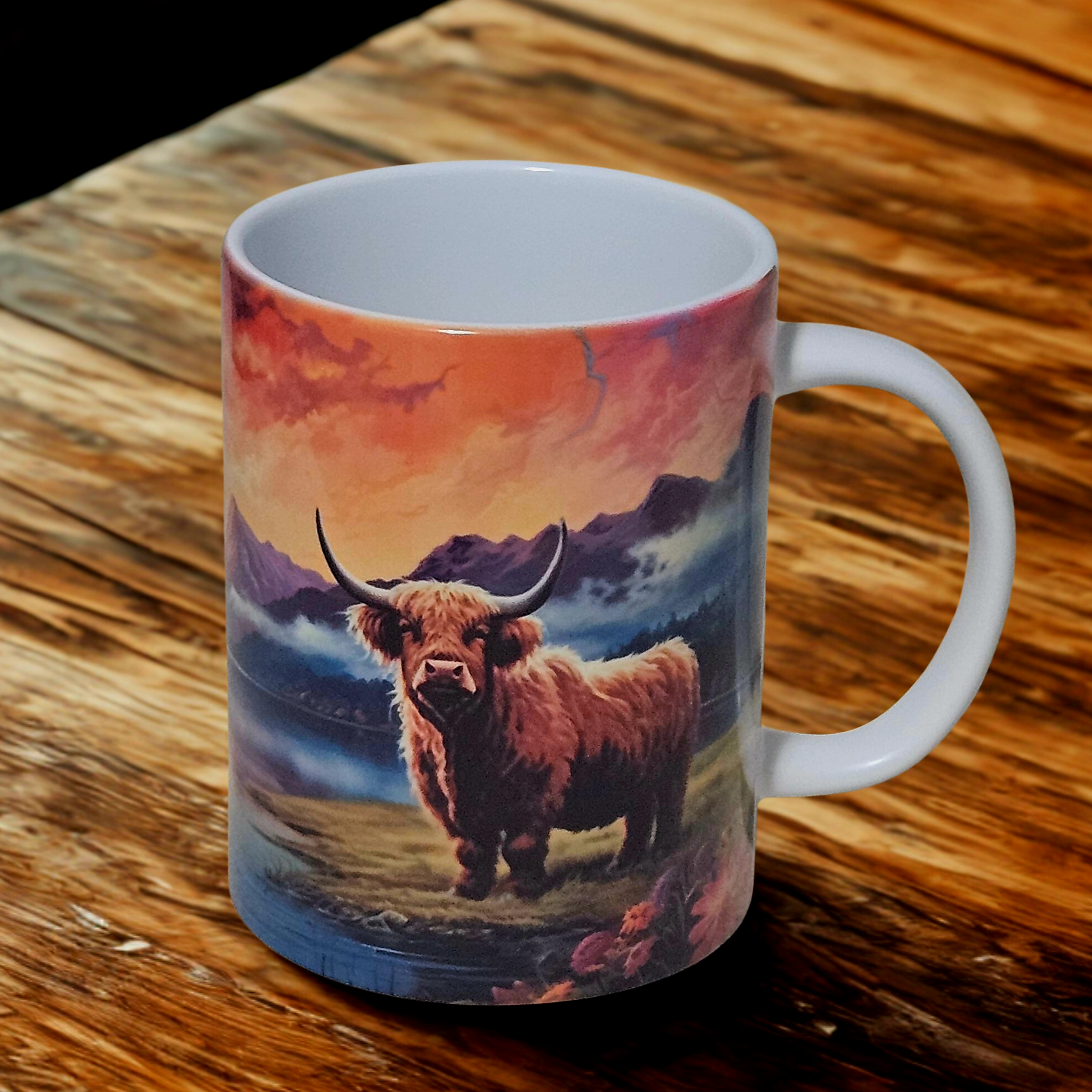 Highland cow 15oz coffee mug new novelty cup