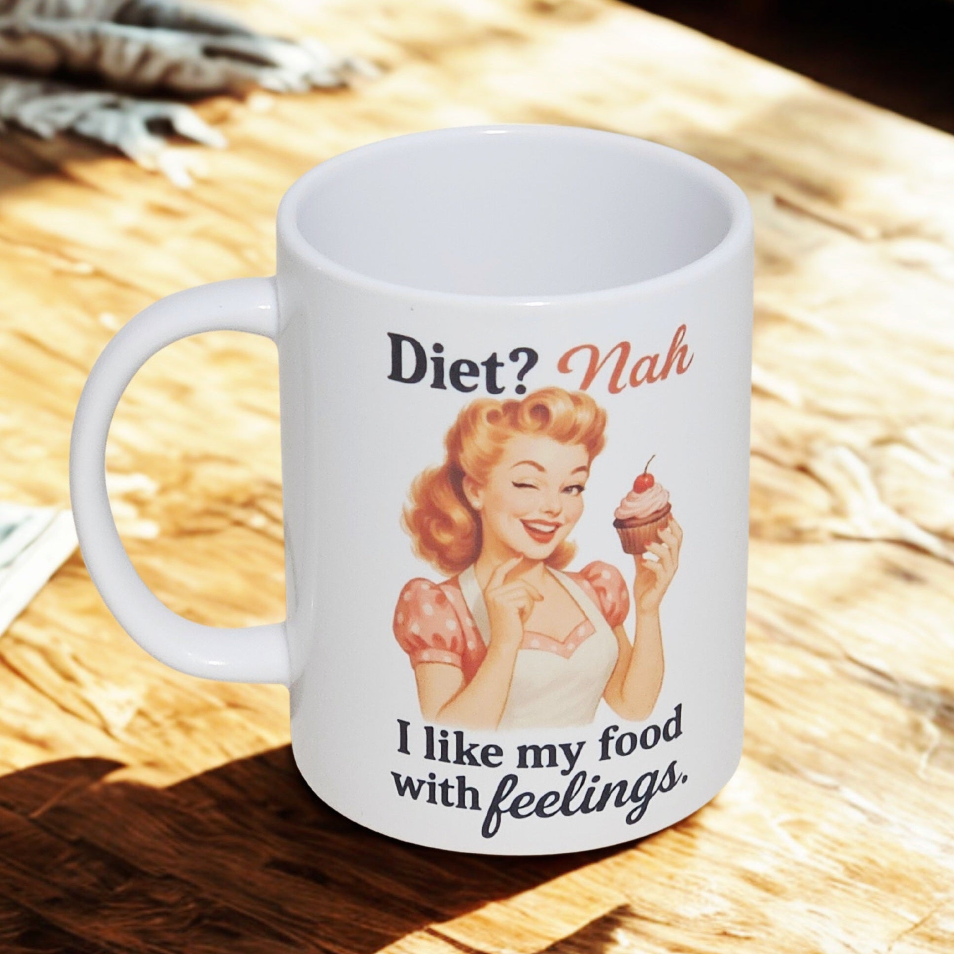 Sarcastic retro girl 15oz coffee mug new