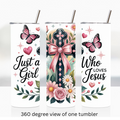 Jesus 20oz stainless steel insulated tumbler drinkware religious Christianity quote