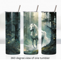 Watercolor horse 20oz stainless steel insulated tumbler drinkware travel cup water bottle