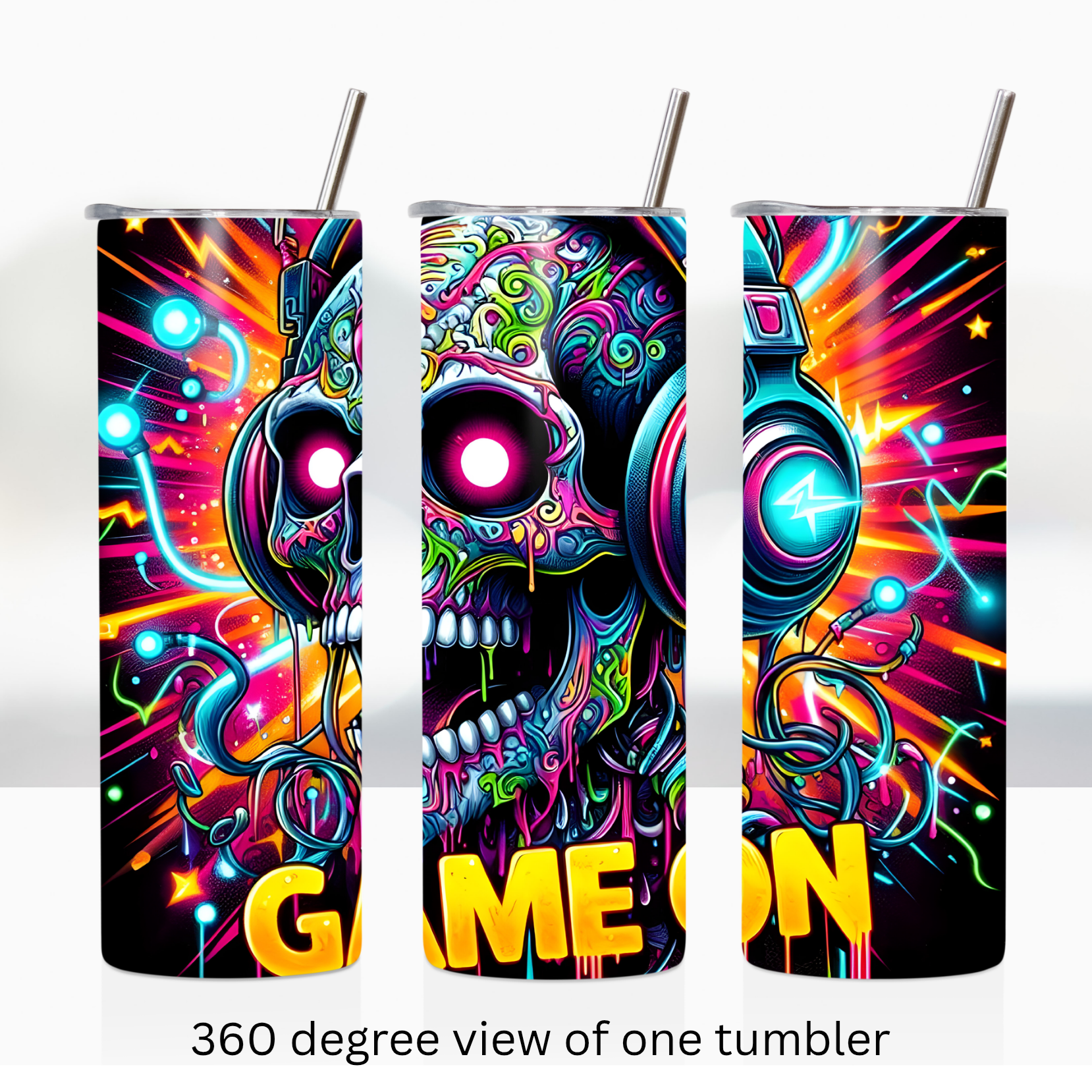 Video gamer 20oz stainless steel insulated tumbler drinkware
