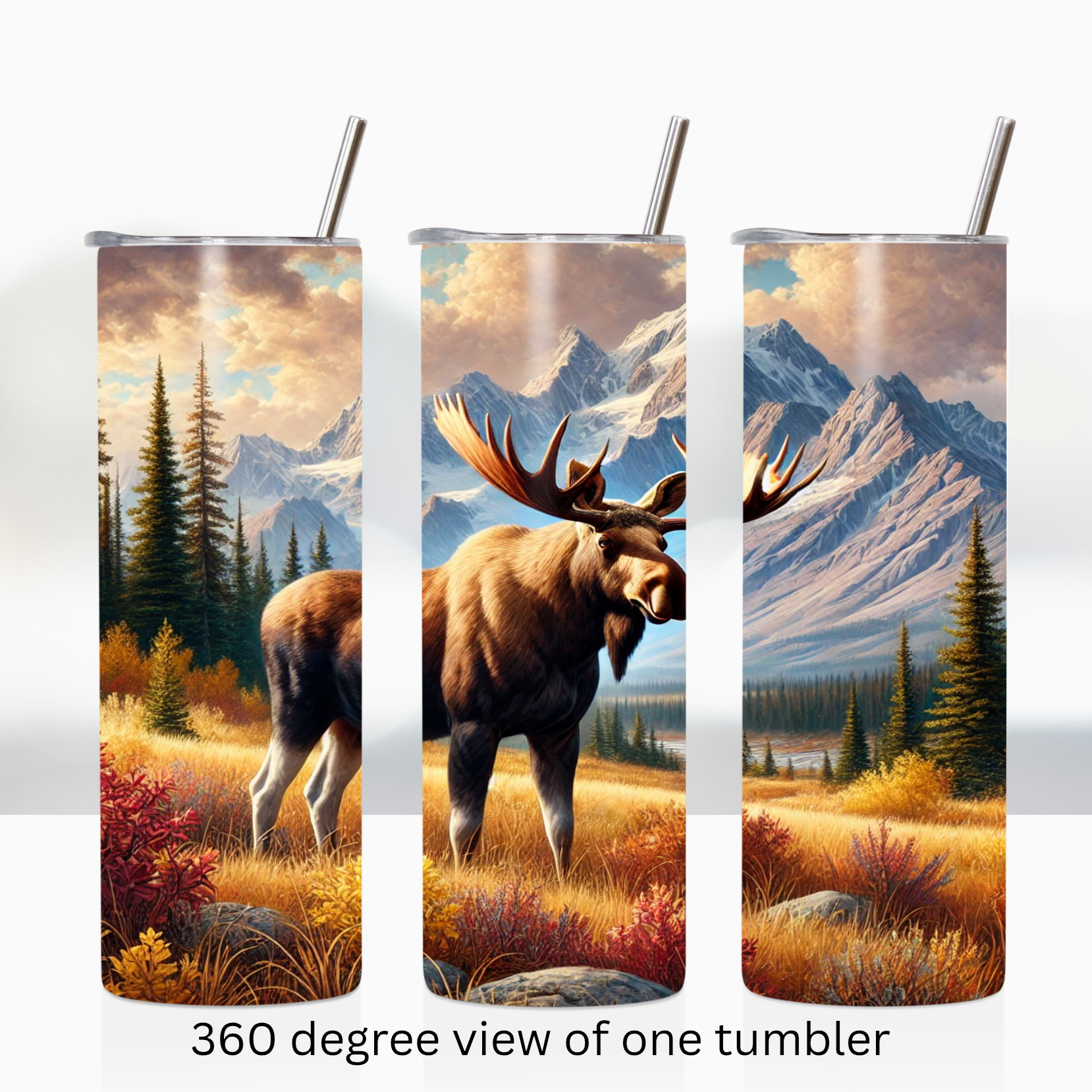 Mountain moose 20oz stainless steel insulated tumbler drinkware
