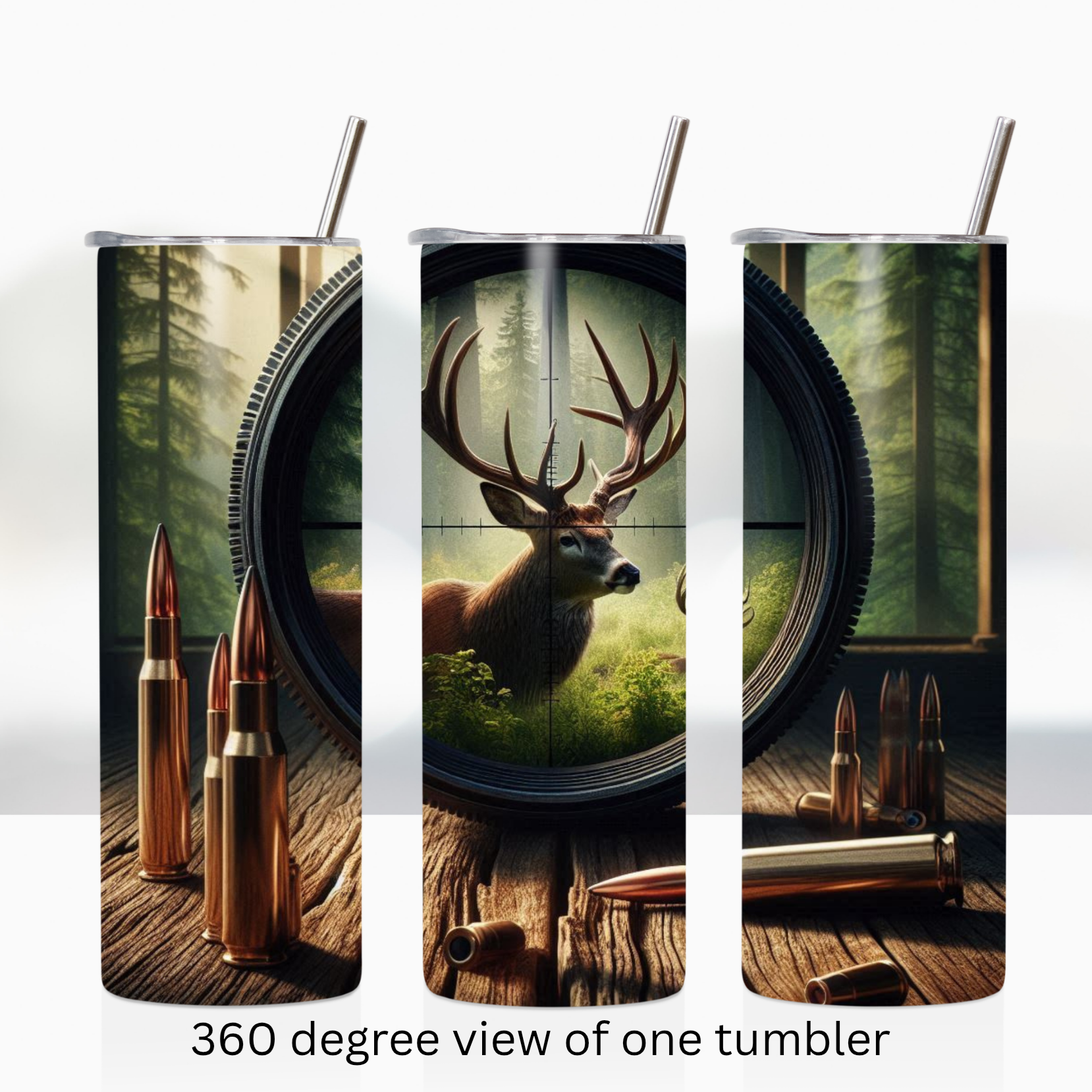 Hunting elk 20oz stainless steel insulated tumbler drinkware