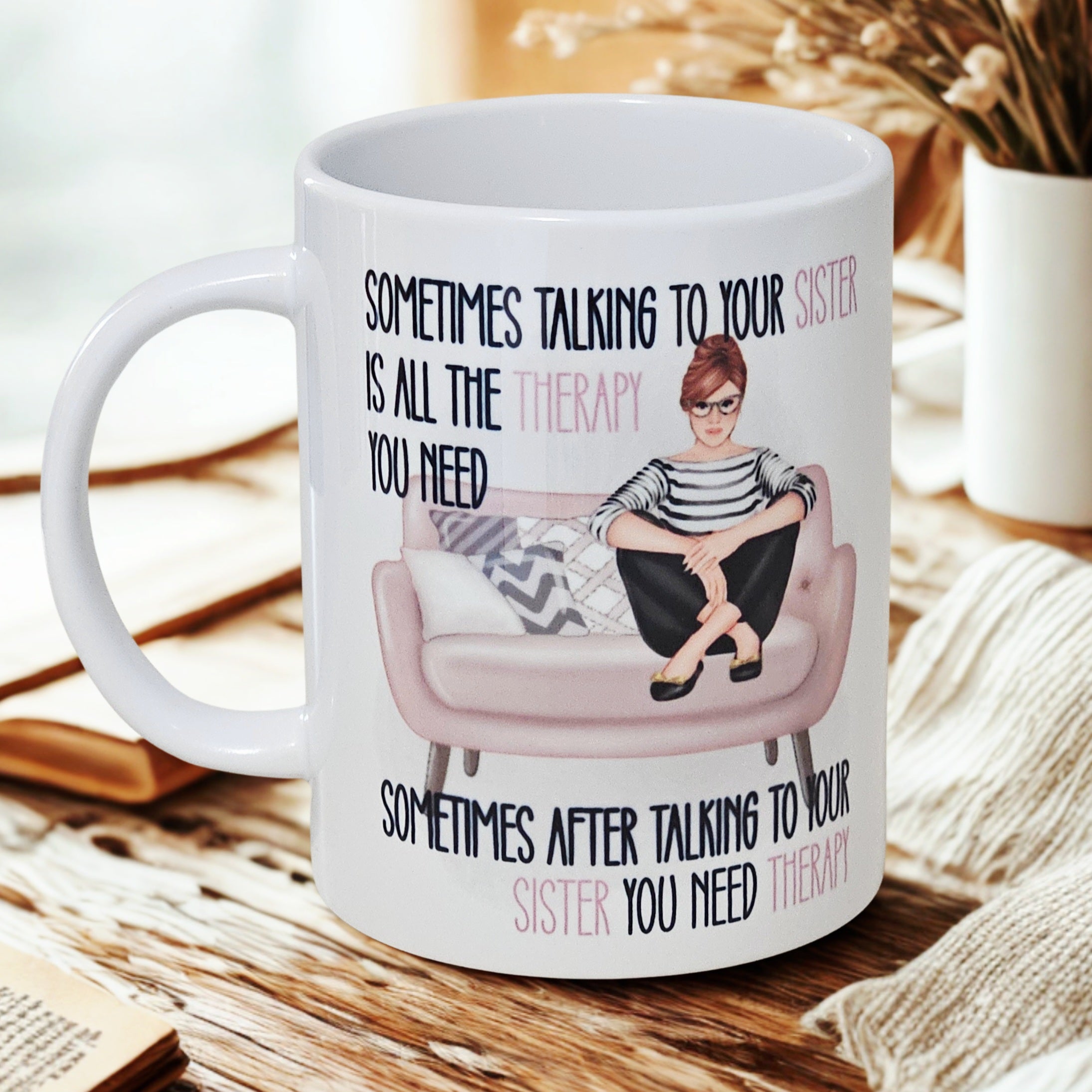 Sister 15oz coffee mug new novelty cup humorous funny