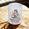 Sarcastic retro girl 15oz coffee mug new humorous